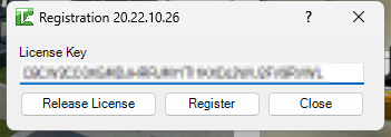 Register Dialog