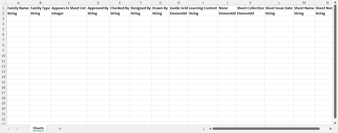 033h Excel Tools Export Sheet Template