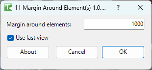 011 3D View for Selected Elements — main dialog