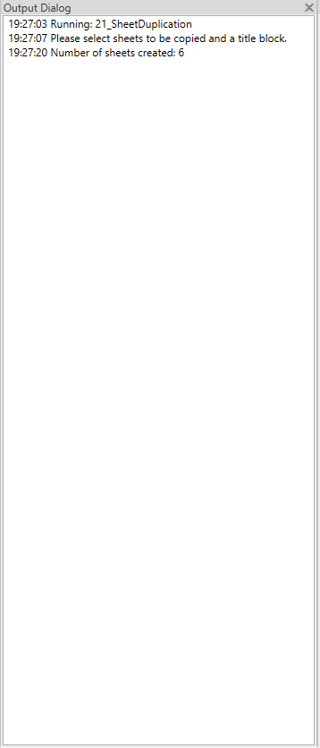 112 Dockable Dialog output panel