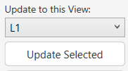 Update to this View dropdown and Update Selected button