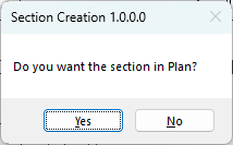 Section Creator tool on the Bonus Tools ribbon
