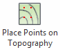 Place Points on Topography button in the Bonus Tools ribbon