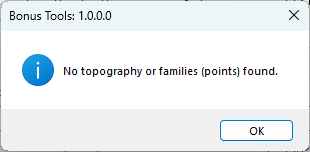 No items found message