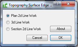 Topography Surface Edge dialog