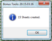 033i Import New Sheets — file open dialog for selecting the populated sheet template