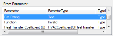 040 Copy Parameter Values — From Parameter list