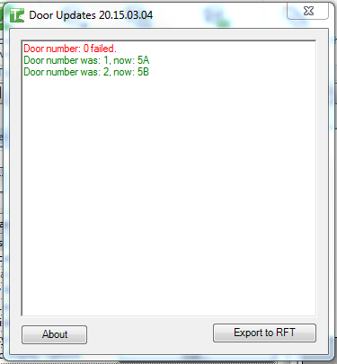 041 Room Number to Doors and Windows — door updates detail