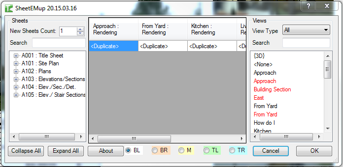 044 SheetEMup — main dialog