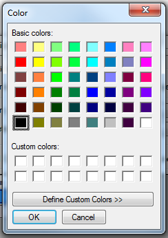 046 Highlight 3D Elements — colour picker dialog