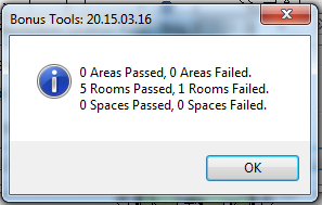 049 Room/Area Location Point — results dialog