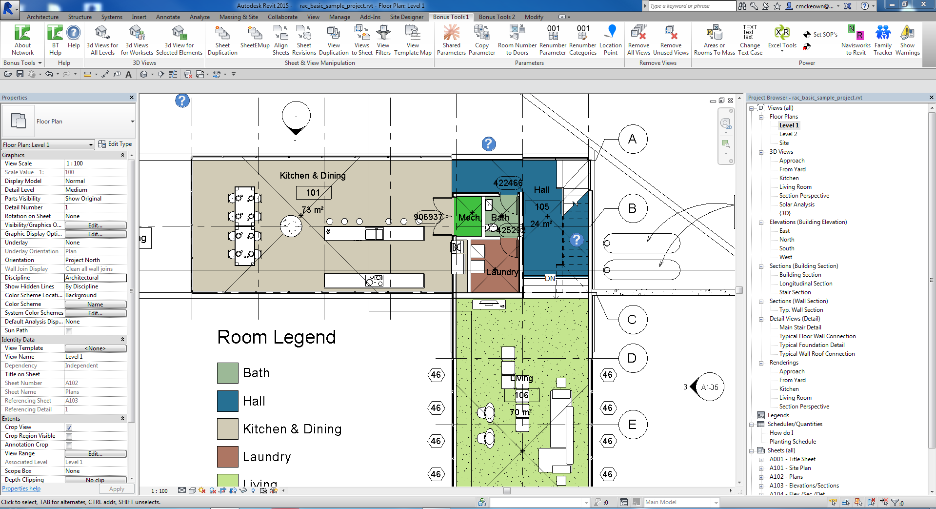 Completion message with per-category results