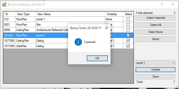 Update complete with underlay column refreshed