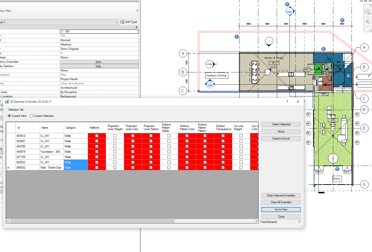 Overrides after clearing, grid refreshed