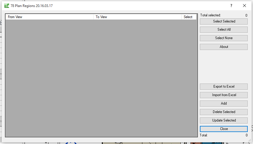 078 Plan Regions dialog