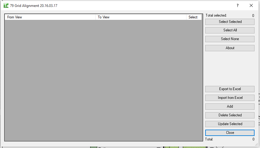 079 Grid Alignment dialog