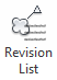 Revision List on the Bonus Tools Ribbon